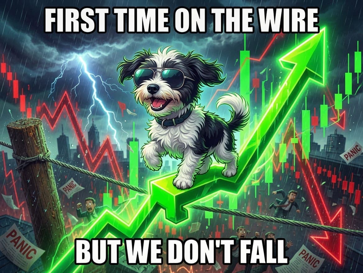 first time on the wire. but we don't fall.